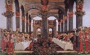 Sandro Botticelli The story of the wedding scene Spain oil painting artist